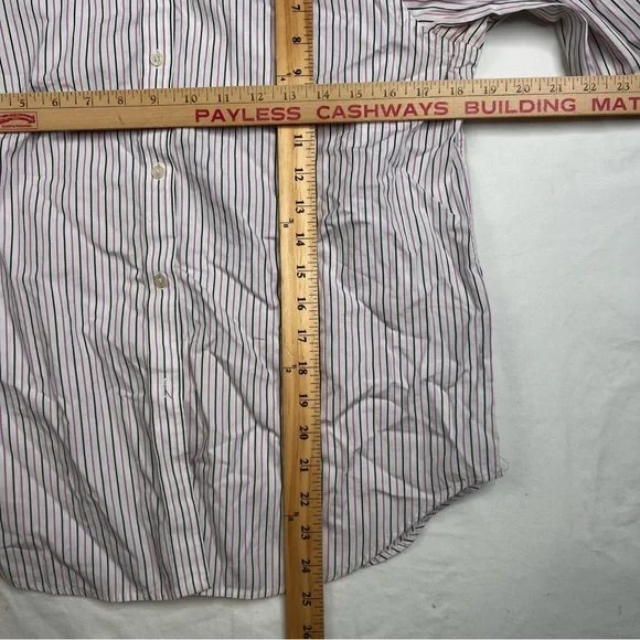 Bundle 2 Ralph Lauren Women’s M Long Sleeve Button-Front  Striped Shirt L080123 - Picture 11 of 11